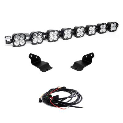 8XL Pro Linkable LED Light Bar Roof Mount Kit for Ford Bronco 2021-2026 Bronco Raptor 2022-2026 (Light Pattern Multi-Pattern Clear Upfitter Wiring) Baja Designs