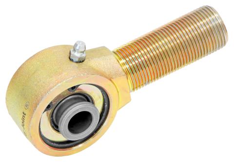 Narrow Forged Johnny Joint 2 Inch 1.600 Inch X 0.562 Inch Ball 1 Inch-14 Left Hand Threaded Shank Externally Greased Each RockJock 4x4