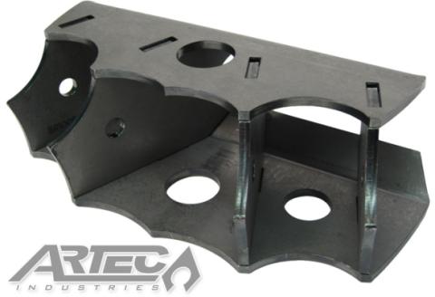 Crossmember Bracket Large 4 Link Tube Style Size 1.75 Inch OD Round Tube Artec Industries