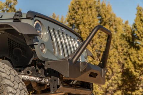Jeep JL,JT,JK Sentinel Front Bumper with Hoop - Black Powder Coat Artec Industries