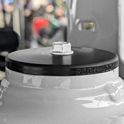 Spring Tower Frame Plug Kit for JL JT and JK Frames. CNC Machined Black Delrin RockJock 4x4