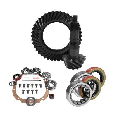8.8 Inch Ford 3.27 Rear Ring &amp; Pinion Install Kit 2.53 Inch OD Axle Bearings &amp; Seals 8.8 Ford 3.27 Rear R&amp;P Gear/ Install Kit Package With Ak 1559 Axle Bearings (2.53 Inch Od) Yukon Gear