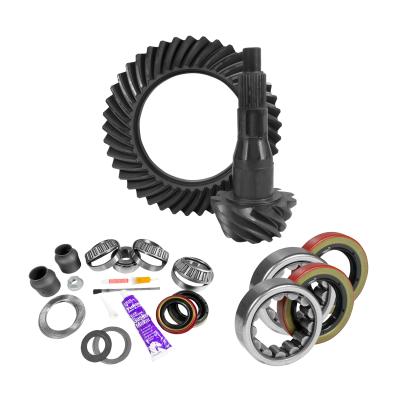 9.75 Inch Ford 3.73 Rear Ring &amp; Pinion Install Kit 2.53 Inch OD Axle Bearings &amp; Seal 9.75 Inch Ford 3.73 Rear R&amp;P Gear/ Install Kit Package W/ Ak 1559 Axle Bearings (2.53 Inch Od) '00-'04 Trucks Yukon Gear