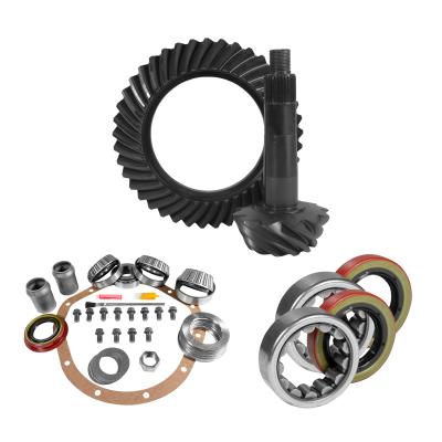 8.875 Inch GM 12T Thick 3.73 Rear Ring &amp; Pinion Install Kit Axle Bearings &amp; Seals 12T GM 3.73 Thick Rear R&amp;P Gear/ Install Kit Package With Ak 1559 (Fits 2.76 To 3.42 Case) Yukon Gear