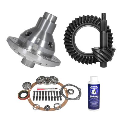 Muscle Car Limited Slip &amp; Re-Gear Kit For Ford 9 28 Spline 4.56 Ratio 9.0 Inch Ford 4.56 Ratio R&amp;P Gear/ Install Kit Package With 28 Spline T/L Posi (Fits 2.89 Inch Do/ Daytona Ps) Yukon Gear