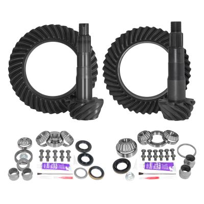 Ring &amp; Pinion Gear Kit Package Front &amp; Rear With Install Kits - Toyota 8.2/8 Inch IFS Toyota 2010&amp; Up 4RUNNER/ Fj Cruiser W/ Locker (8.2/8 Inch ) 4.56 Gear Package (For 3.73&amp; Dwn Front Case) Yukon Gear