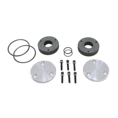 Hardcore Drive Flange Kit Dana 44 30- Spline Outer Stubs W/Engraved Caps Hardcore Flange Set D44 30 Spline Engraved Both Sides Yukon Gear