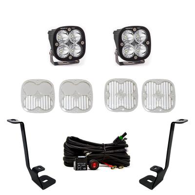 Squadron Pro A-Pillar Kit  21-23 F-150 (Spot; Clear; Toggle Wiring) Baja Designs