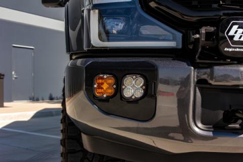 Ford Super Duty (20-22) Fog Lights Dual FPK Baja Amber SAE/Sport DC Baja Designs
