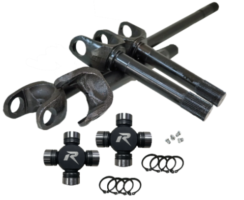 1978-79 Ford Dana 60 4340 Chromoly Discovery Series Front Axle Kit, 35 Spline, HD U-Joints Revolution Gear