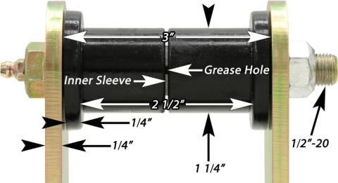HD Leaf Spring Shackles 87-95 Wrangler YJ Front Includes Urethane Bushings HD Greasable Bolts Pair RockJock 4x4