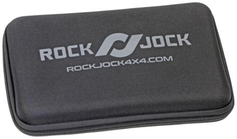 Elite Analog Tire Deflator 3 Inch Stainless Steel Liquid Filled Gauge Rubber Cover Zipper Case RockJock 4x4