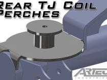Rear TJ Coil Perches And Retainers 3 Inch Pair Artec Industries
