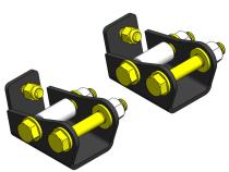 Jeep Wrangler Rear Lower Shock Extension Kit 1997-2006 TJ/LJ Clayton Off Road