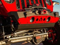 Powdercoat Nighthawk Front Bumper with Aluminum Skid for JK, JL, and JT - Black Powdercoat Artec Industries