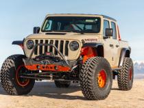 Powdercoat Nighthawk Mid-tube Stinger Front Bumper with Aluminum Skid for JK, JL, and JT - Black Powdercoat Artec Industries