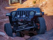 Jeep JL,JT,JK Sentinel Front Bumper with Hoop - Black Powder Coat Artec Industries