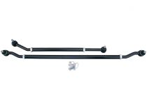 Currectlync Modular Extreme Duty Steering System 07-18 Wrangler JK Bolt-On 1 5/8 Inch Diameter Tie Rod/Drag Link HD Steering Stabilizer Shock Mounting Kit RockJock 4x4