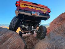 07-Up Jeep Wranger/Gladiator High Clearance Rear Cut Bumper End Pods Black Powdercoat Steel