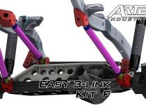 Easy 3 Link Kit F for Artec Trusses No Tubing Outside Frame Ford 85-91 Front Driver Rear Passenger Artec Industries