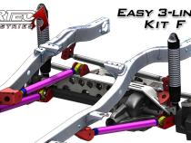 Easy 3 Link Kit F for Artec Trusses Yes Outside Frame Ford 85-91 Front Passenger Rear Driver Artec Industries