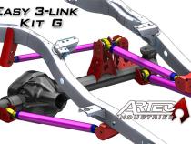 Easy 3 Link Kit G Adjustable Upper link No Tubing Outside Frame Centered Front Driver Rear Passenger Artec Industries