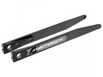 Antirock Fabricated Steel Sway Bar Arms 07-18 Wrangler JK Bent Style 21 Inch Long OAL 19.5 Inch C-C Slight Bend Includes Stickers Pair RockJock 4x4