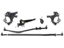 Currectlync Jeep JL/JT High Steer Kit For Stabilizer Shock And Non-Rubicon Axle. Incl. Knuckles Drag Link Tie Rod Trac Bar Reloc/Shock Mount Axle Shock Tie Rod Clamp RockJock 4x4