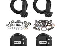Stage 2 Jeep JK Re-Gear Kit W/Covers For Dana 44 4.11 Ratio 24 Spline JK Rubicon D44 Stage 2 Gear Kit Package 4.11 Ratio W/ F&amp;amp;R Covers Yukon Gear