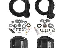 Stage 2 Jeep JL Re-Gear Kit W/Covers Dana 30/44 5.13 Ratio 24/28 Spline JL Non-Rubicon M220 Rear/ M186 Front Stage 2 Gear Kit Package 5.13 Ratio W/ F&amp;amp;R Covers Yukon Gear