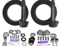 Ring &amp;amp; Pinion Gear Kit Package Front &amp;amp; Rear With Install Kits - Toyota 8 Inch /8 Inch IFS Toyota 05-15 Tacoma 07-09 Fj W/ Locker (8 Inch /8 Inch ) 4.88 Ratio Gear Package (Fits 3.73&amp;amp;Down Front Case) Yukon Gear