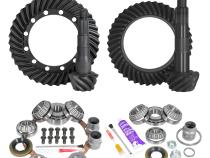 Ring &amp;amp; Pinion Gear Kit Package Front &amp;amp; Rear With Install Kits - Toyota 9.5/8R Toyota Land Cruiser 1991-97 Without Factory Locker (9.5/8R) 4.88 Ratio Gear Package Yukon Gear