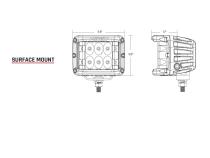D-SS Spot with Amber PRO Lens Pair Rigid Industries