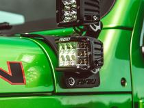 18-Pres Jeep Wrangler JL Cowl Mount Tall Standoff Kit RIGID Industries