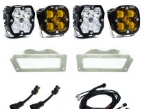 Squadron 2.0 Sport/Squadron Sae Dual Fog Pocket Light Kit Ram 2009-12 1500 2010-18 2500/3500 Baja Amber Baja Designs