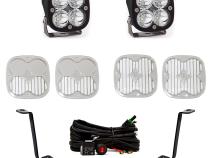 Squadron Sport A-Pillar Kit 21-23 F-150 (Spot; Clear; Toggle Wiring) Baja Designs