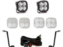 Squadron Pro A-Pillar Kit  21-23 F-150 (Spot; Clear; Toggle Wiring) Baja Designs