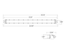 SR-Series 20 Inch Dual Function SAE Auxilary High Beam Driving Lights with Amber Backlight RIGID Industries