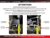 Jeep Wrangler 3 Inch Rear Bump Stops 2018+ JL Clayton Off Road
