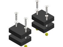 Jeep Wrangler 1-2 Inch Tall Rear Bump Stops 2018+ JL Clayton Off Road