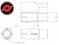 RockNut Kit (Nut and Bung) 1 1/4 Inch LH Thread RockJock 4X4