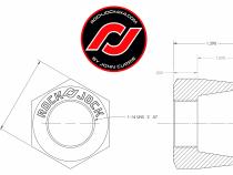 RockNut Kit (Nut and Bung) 1 Inch LH Thread RockJock 4X4